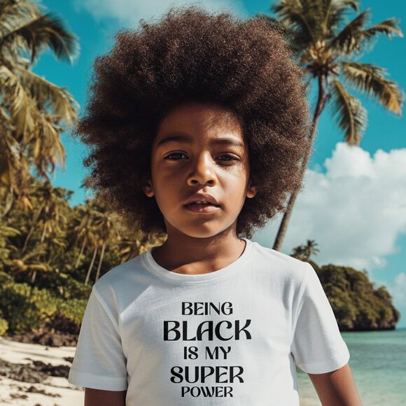 Being Black is my Superpower t-shirt, custom made - Picture 1 of 3